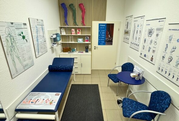 Fußvermessungsplatz mit Scanner bei Wanner Orthopädietechnik GmbH in Offenburg